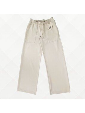 A New Day Wide Leg Pants • Size S • NWT • Cream • High Rise